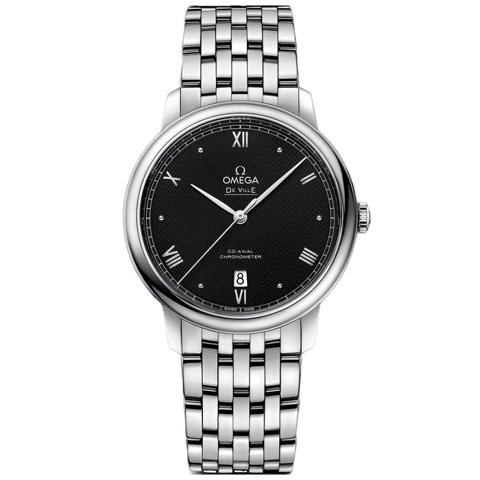 Omega Men's De Ville Black Dial Watch - O42410402001002
