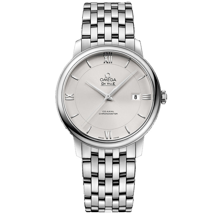 Omega Men's De Ville Silver Dial Watch - O42410402002003