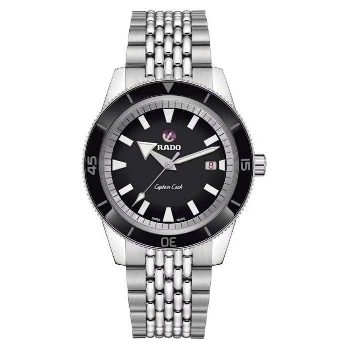Rado Men's Captain Black Dial Watch - R32505153