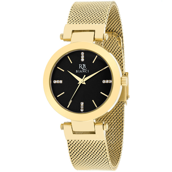 Roberto Bianci Women's Cristallo Black Dial Watch - RB0408