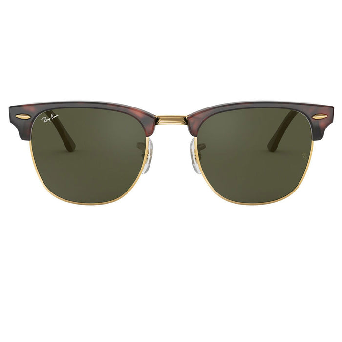 Ray-Ban Men's ''Clubmaster'' Sunglasses RB3016-W0366 | Green Classic G-15 Lens