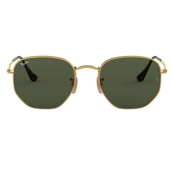 Ray-Ban Men's ''Hexagonal'' Sunglasses RB3548N-001 | Green Classic G-15 Lens