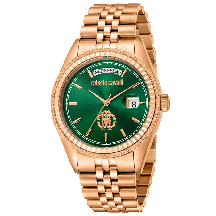 Roberto Cavalli Men's Classic Green Dial Watch - RC5G091M0055