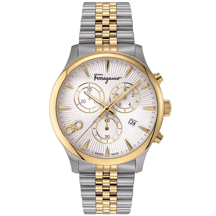 Salvatore Ferragamo Men's Duo Silver Dial Watch - SFEZ00220