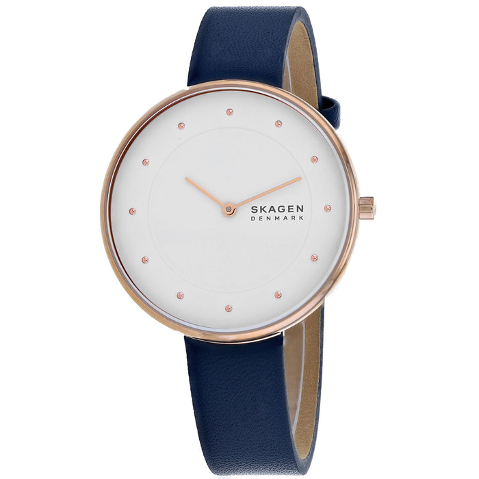 Skagen Women's Gitte Steel Mesh White Dial Watch - SKW2810