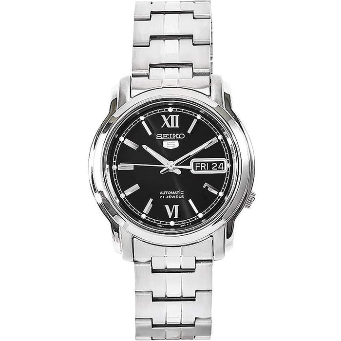 Seiko Men's 5 Black Dial Watch - SNKK81K1