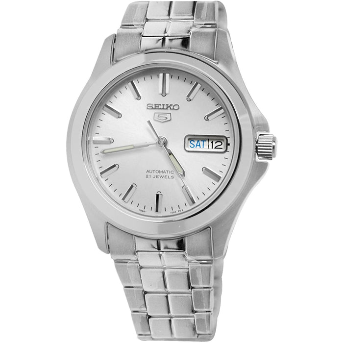 Seiko Men's 5 White Dial Watch - SNKK87K1