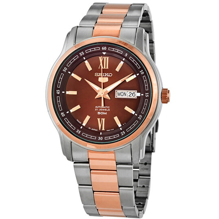 Seiko Men's Series 5 Red Dial Watch - SNKP18J1