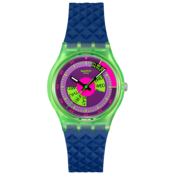 Swatch Men's Neon Purple Dial Watch - SO28G704