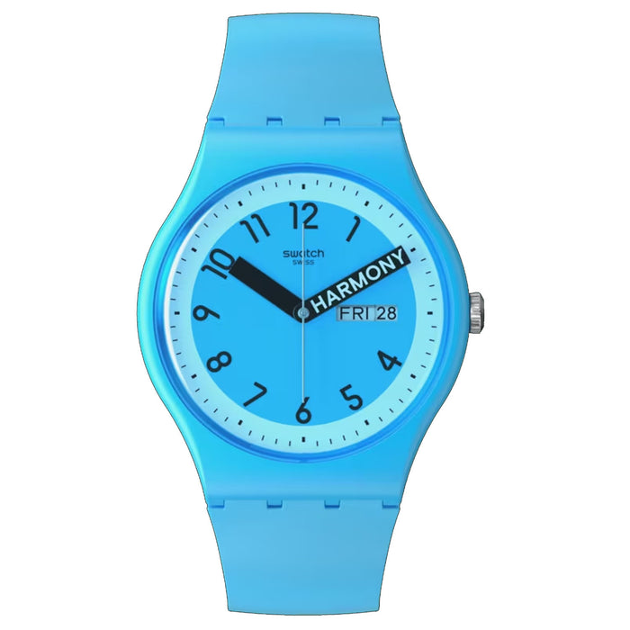 Swatch Men's Proudly Blue Blue Dial Watch - SO29S702