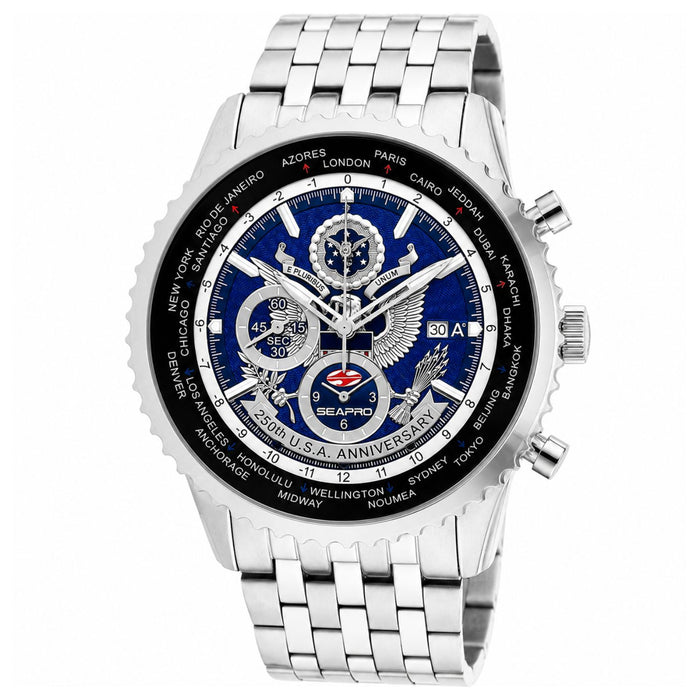 Seapro Men's 250th Anniversary Meridian Limited Edition Timepiece Blue Dial Watch - SP7320L