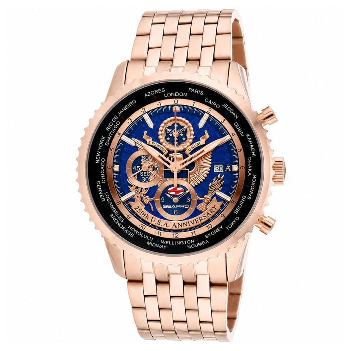 Seapro Men's 250th Anniversary Meridian Limited Edition Timepiece Blue Dial Watch - SP7321L