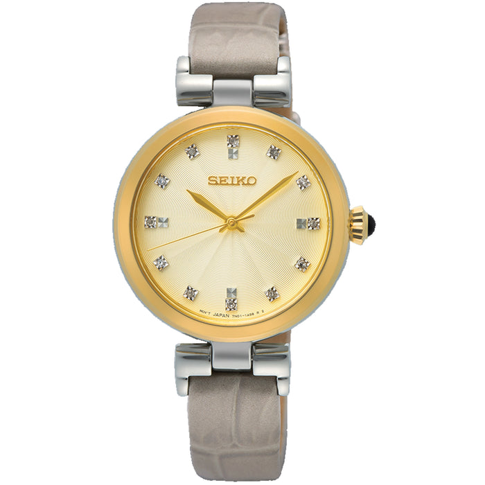 Seiko Women's Dress Beige Dial Watch - SRZ546