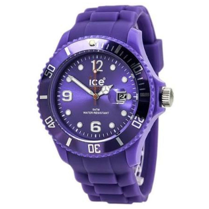 Ice watch Men's Sili Purple Dial Watch - SS.LR.US.11