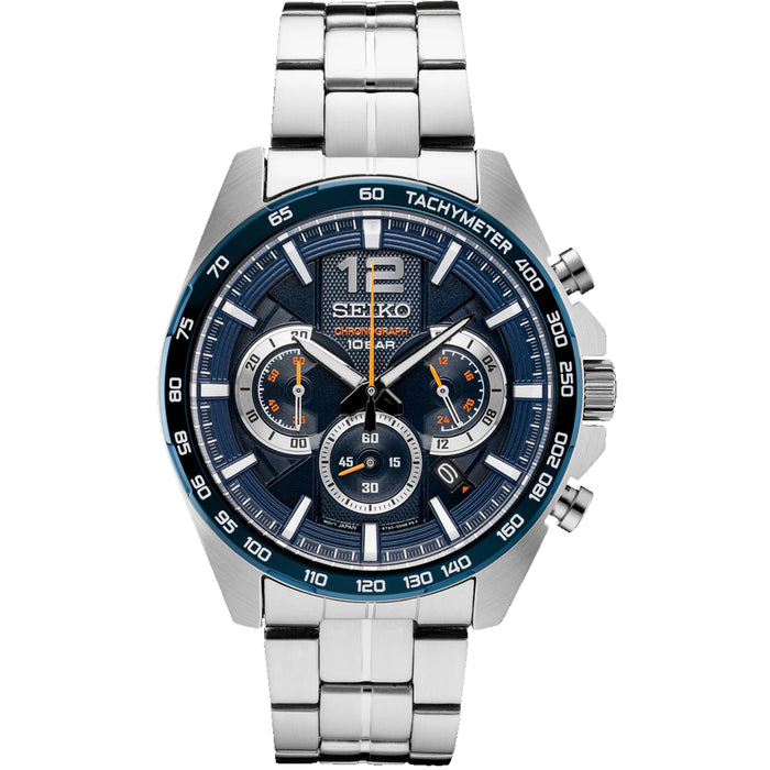 Seiko Men's Essentials Blue Dial Watch - SSB345