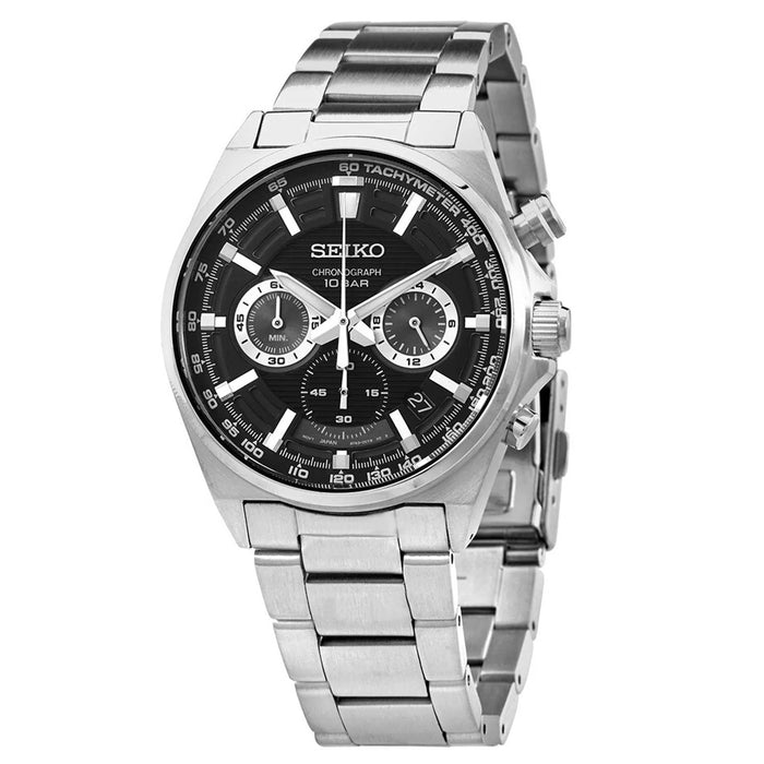 Seiko Men's Classic Black Dial Watch