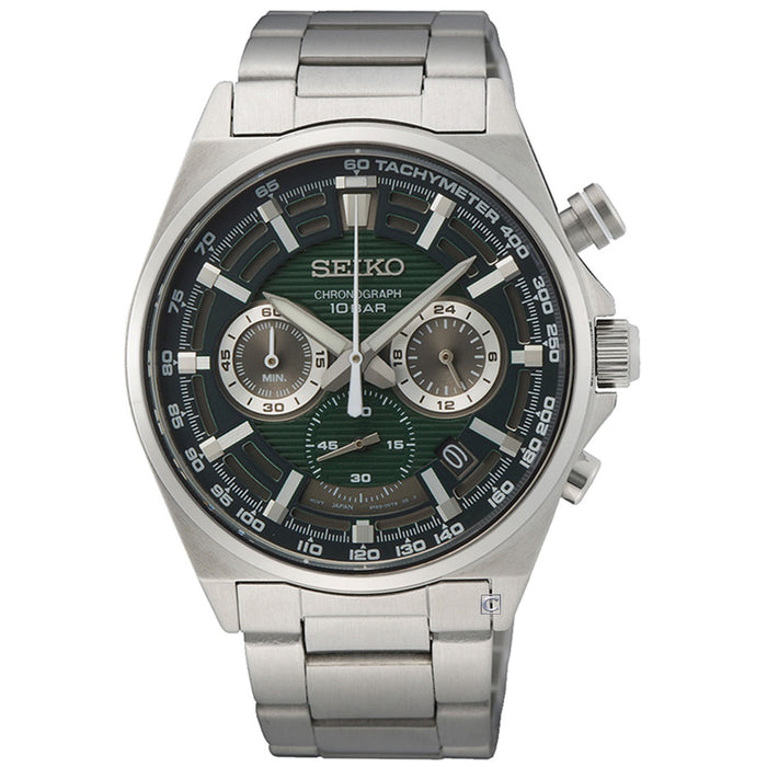 Seiko Men's Classic Green Dial Watch - SSB405P1