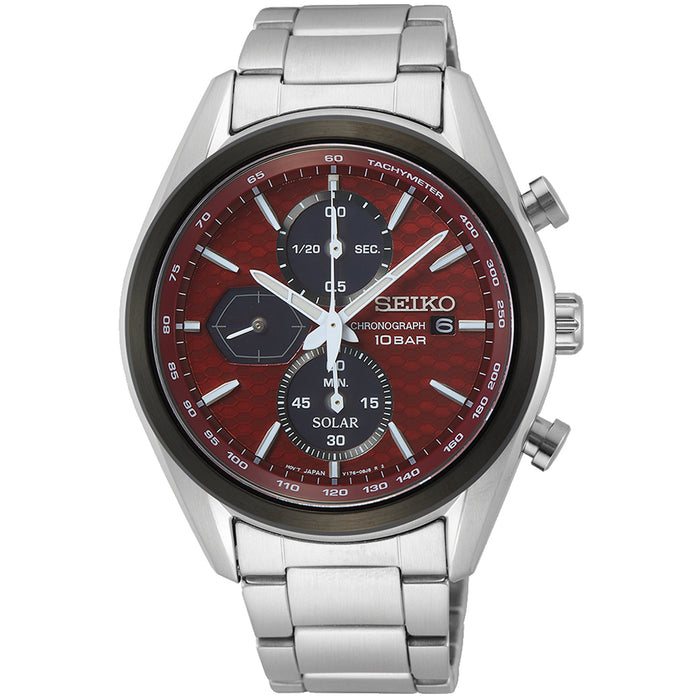 Seiko Men's Macchina Sportiva Red Dial Watch - SSC771