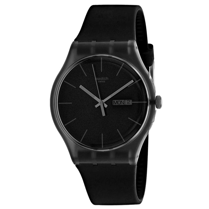 Swatch Men's Gent Black Dial Watch - SUOB720