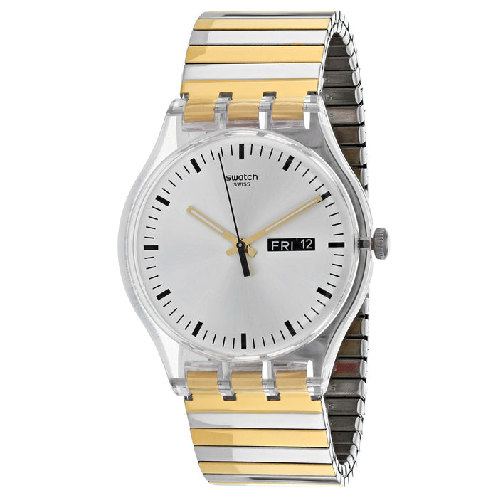 Swatch Men's Distinguo Silver Dial Watch - SUOK708A