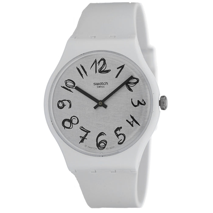 Swatch Men's Gesso Silver dial watch - SUOW153