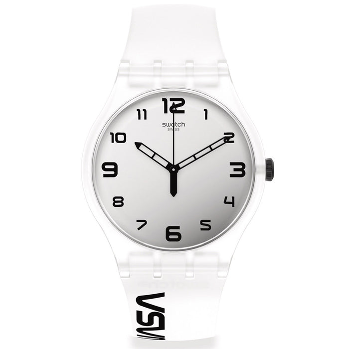 Swatch Men's Space Race Silver Dial Watch - SUOZ339