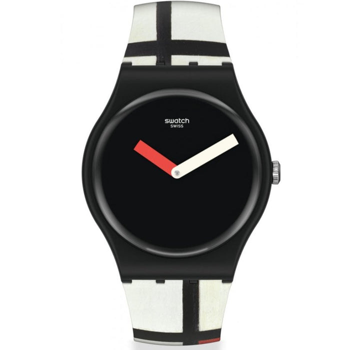 Swatch Men's Classic Black Dial Watch - SUOZ344