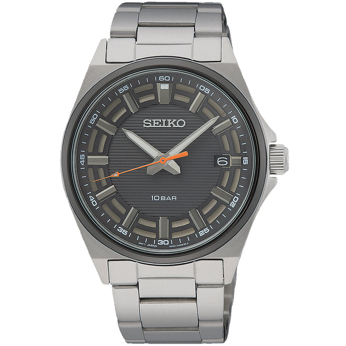 Seiko Men's Racing Black Dial Watch - SUR507P1