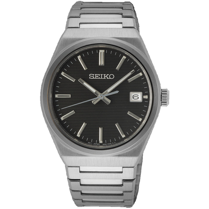 Seiko Men's Classic Black Dial Watch - SUR557P1