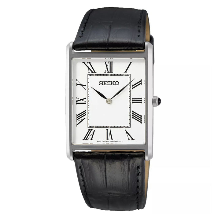 Seiko Men's Classic White Dial Watch - SWR049P1
