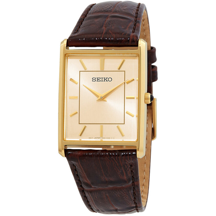 Seiko Men's Essentials Champagne Dial Watch - SWR064