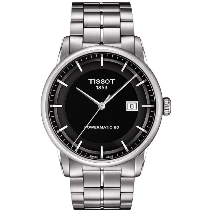 Tissot Men's T-Classic Powermatic 80 Black Dial Watch - T0864071105100