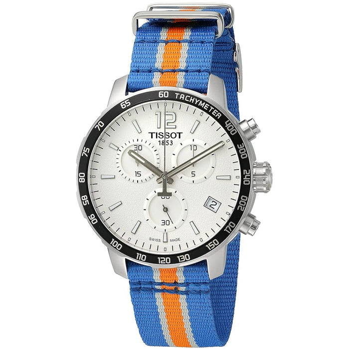 Tissot Men's Quickster New York Knicks NBA Special Edition Silver Dial Watch - T0954171703706