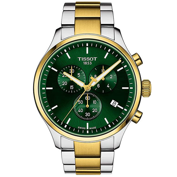 Tissot Men's Chrono XL Green Dial Watch - T1166172209100