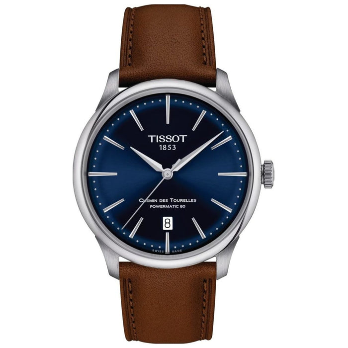 Tissot Men's Chemin Des Tourelles Bluie Dial Watch - T1398071604100
