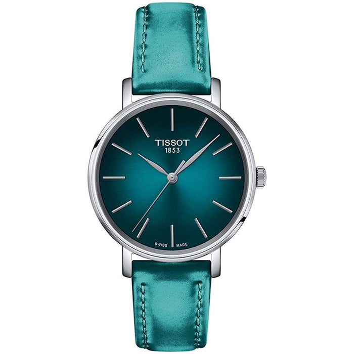 TIssot Women's Everytime Teal Dial Watch - T1432101709100