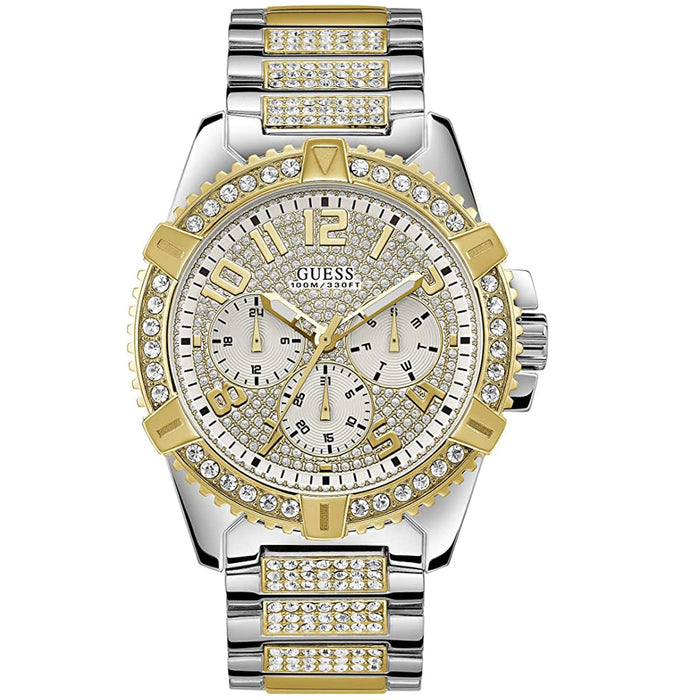 Guess Men's Classic Gold Dial Watch - U0799G4