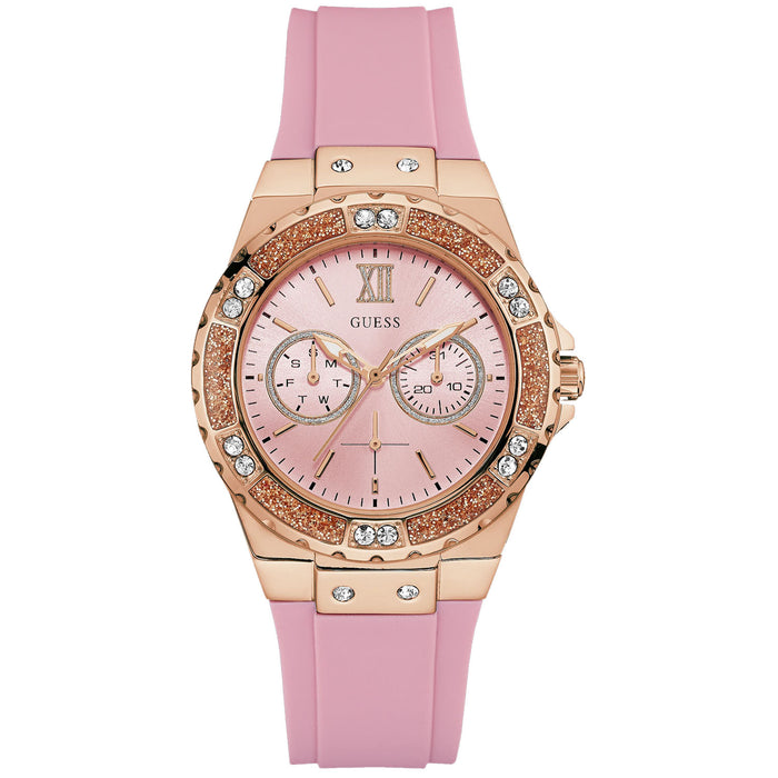 Guess Women's Classic Pink Dial Watch - U1053L3