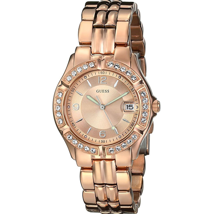 Guess Women's Classic Rose gold Dial Watch - U11069L1