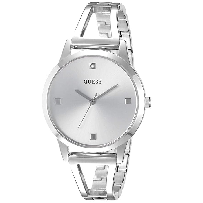 Guess Women's Classic Silver Dial Watch - U1198L1