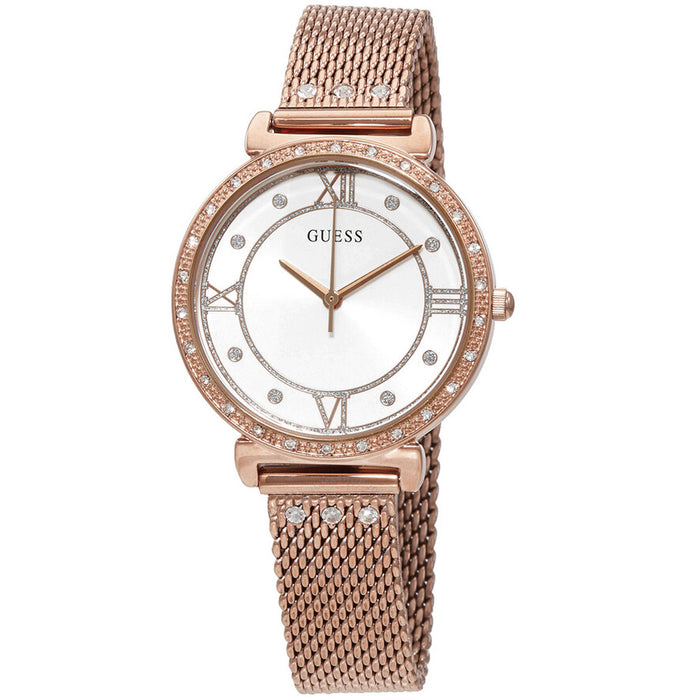 Guess Women's Classic White Dial Watch - U1289L3