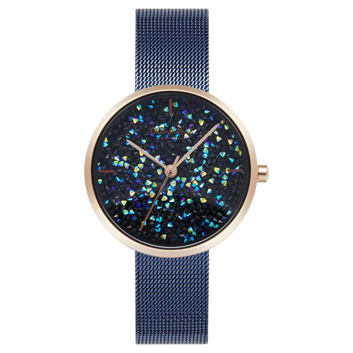 Obaku Women's Glimmer  Dark blue Dial Watch - V289LHVLML
