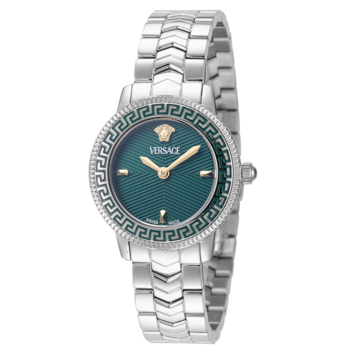 Versace Women's V-Icon Green Dial Watch - VEUCA0424