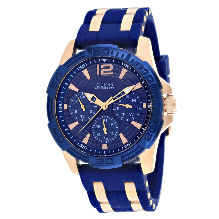 Guess Men's Oasis Blue Dial Watch - W0366G4