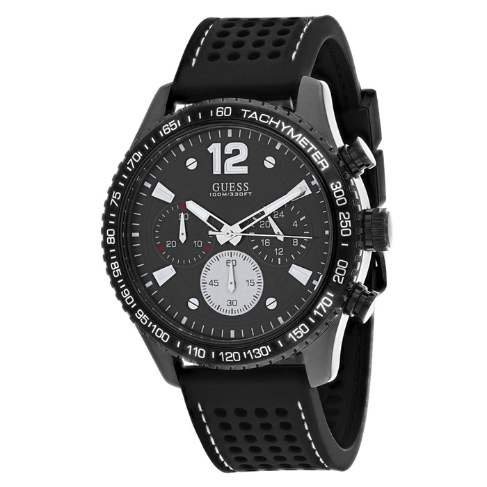 Guess Men's Fleet Black Dial Watch - W0971G1