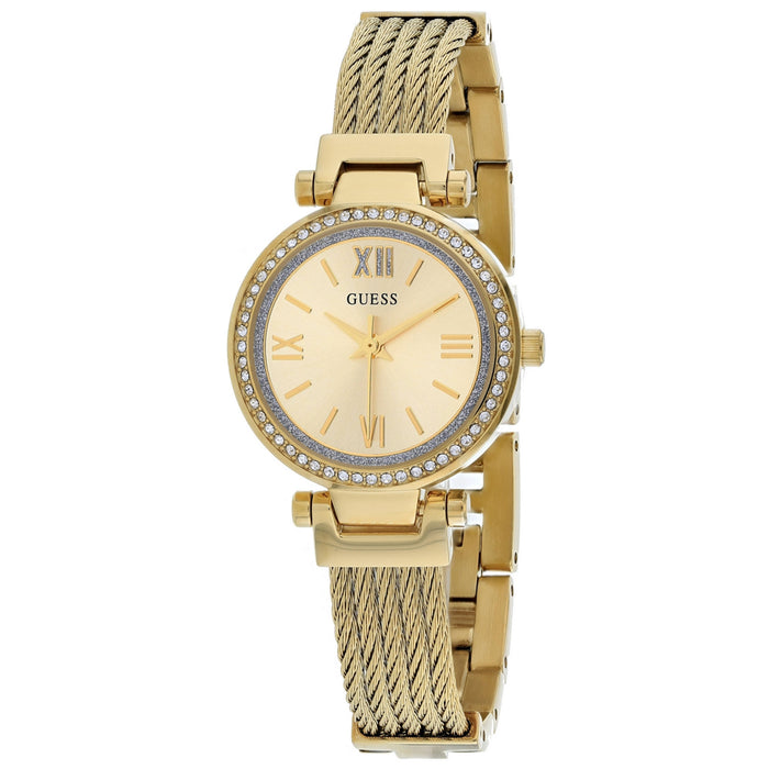 Guess Women's Mini Soho Gold Dial Watch - W1009L2