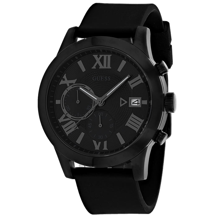 Guess Men's Classic Black Dial Watch - W1055G1