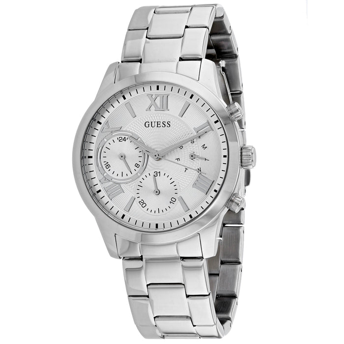 Guess Men's Solar Silver Dial Watch - W1070l1