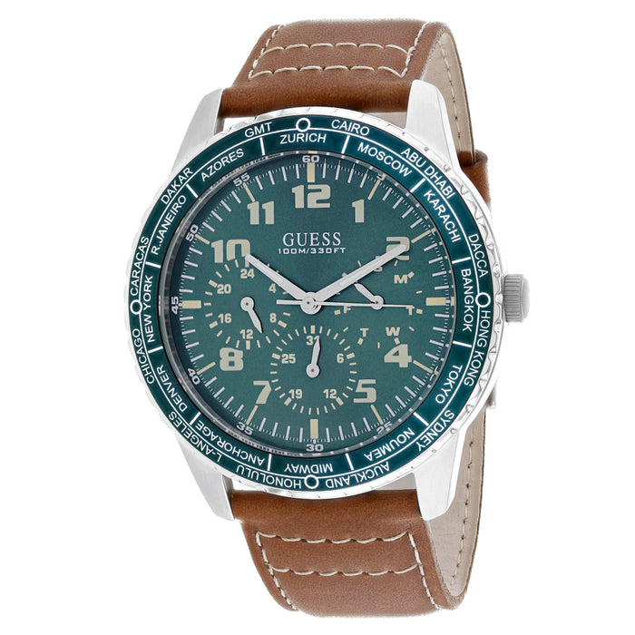 Guess Men's Gents Green Dial Watch - W1170G1