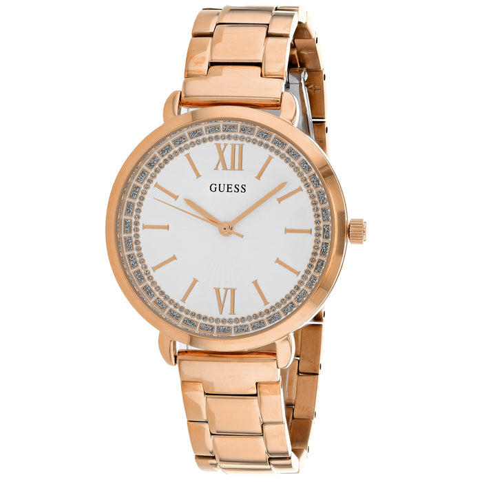 Guess Women's Posh White Dial Watch - W1231L3